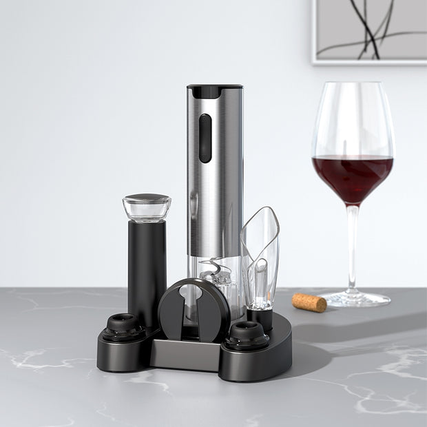 High-end Rechargeable Electric Wine Opener Set Cordless Wine Corkscrew 7-In-1 Automatic Electric Wine Openers