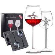 Starfish Wine Glass Crystal Flutes Goblets Red Wine Glasses Novelty Gift for Wine Lovers Bar Home Party Set of 2